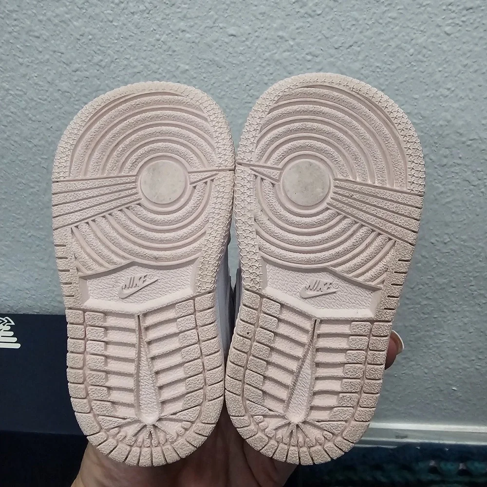 Toddler's Jordan 1 Mid Pink Wash/Violet Frost-White (TD) (FD8782 601) Size 4C